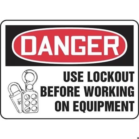 Accuform OSHA DANGER SAFETY SIGN LOCK OUT MLKT015XL MLKT015XL